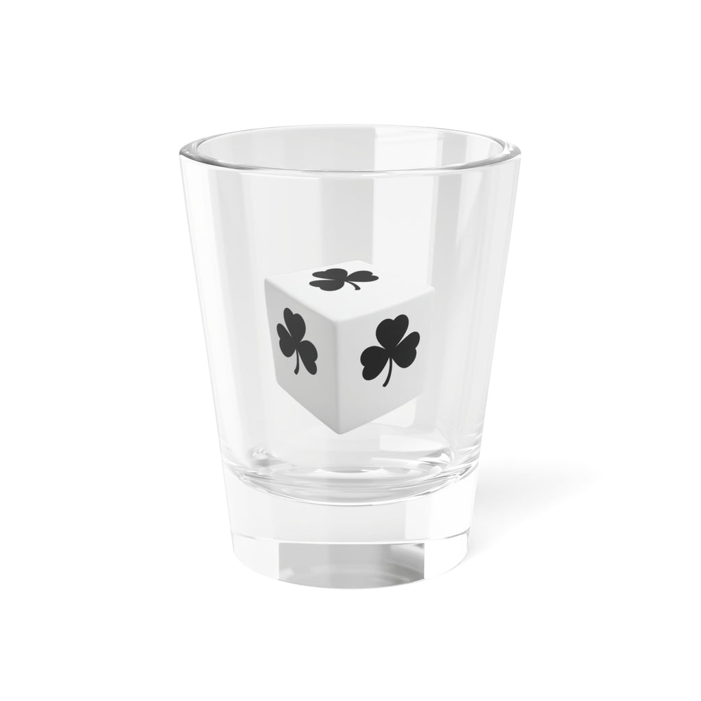 Clover Dice Shot Glass