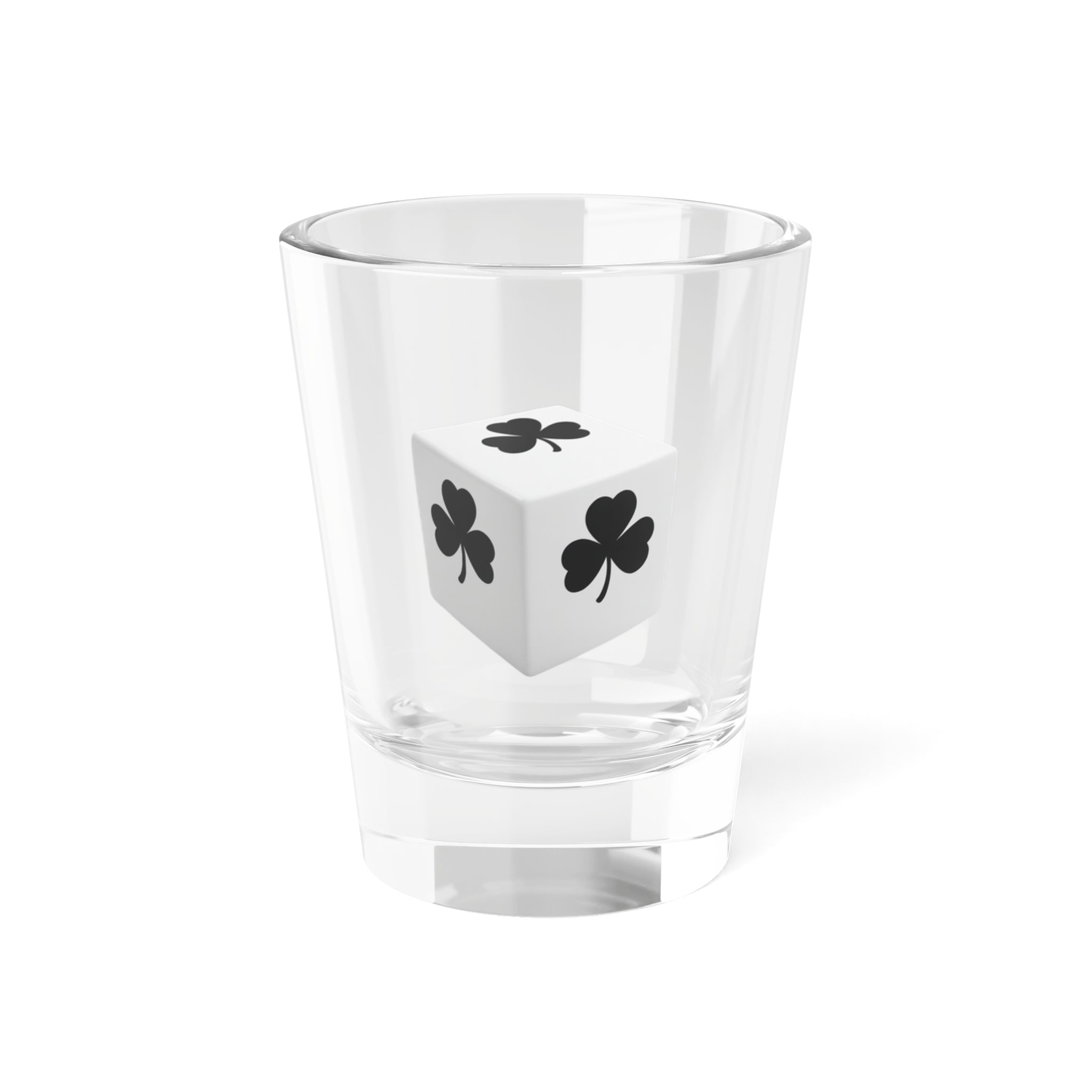 Clover Dice Shot Glass
